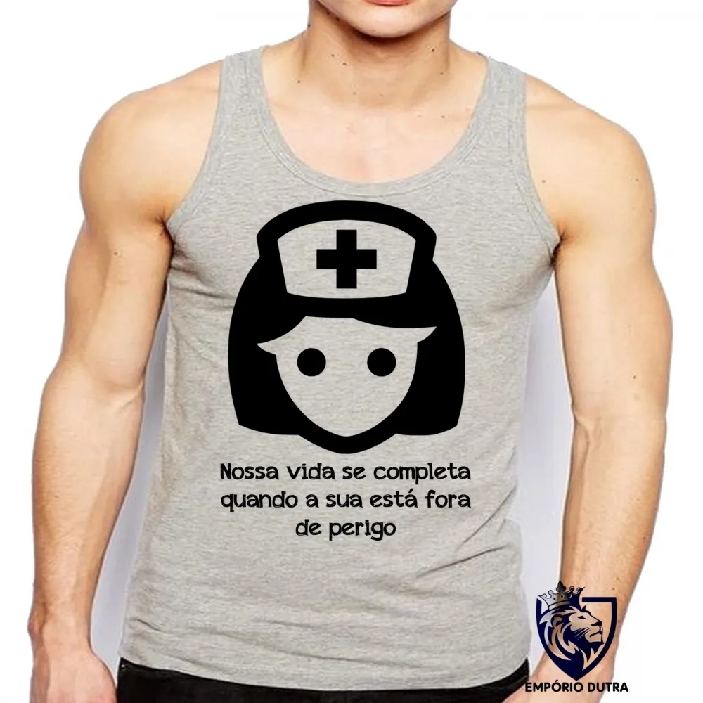 Camiseta Regata adulto ou infantil Enfermagem nossa vida Imagem