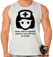 Camiseta Regata adulto ou infantil Enfermagem nossa vida - Foto 2