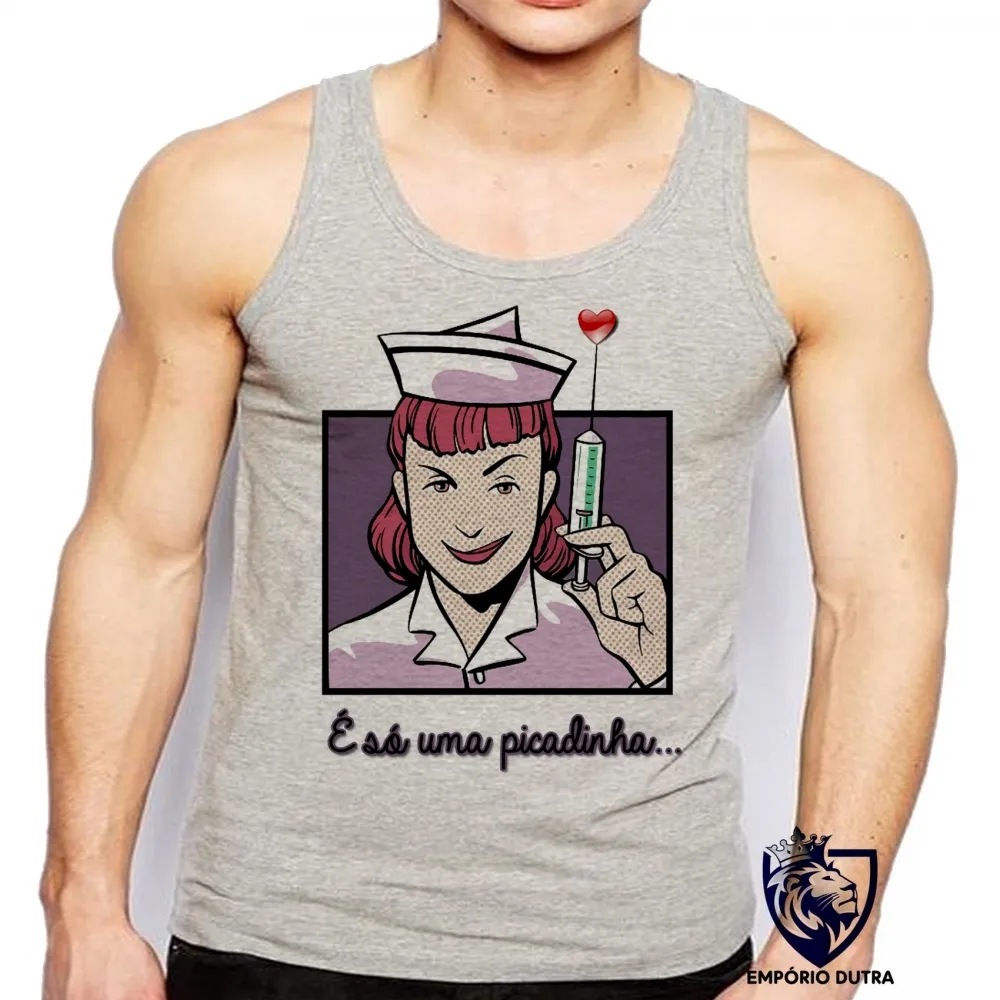 Camiseta Regata adulto ou infantil Enfermagem picadinha