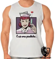 Camiseta Regata adulto ou infantil Enfermagem picadinha - Foto 2
