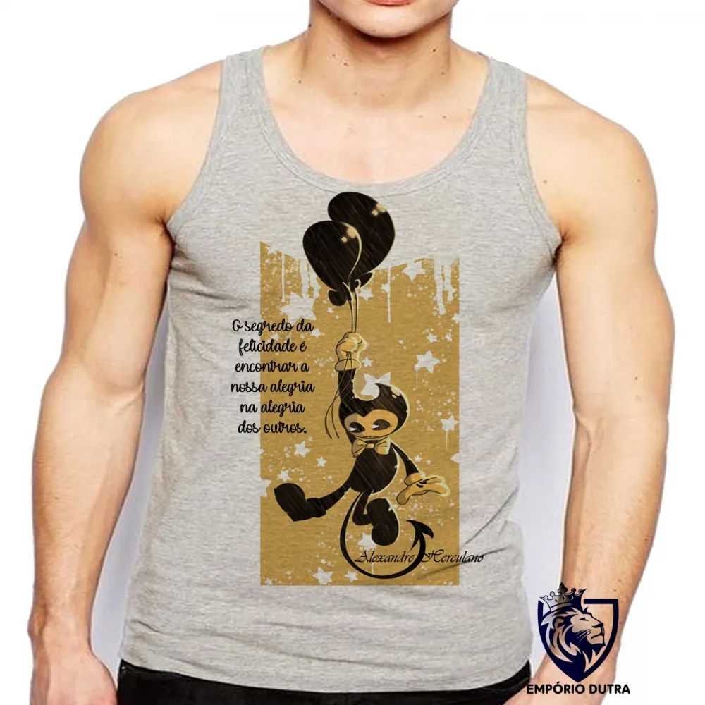 Camiseta Regata adulto ou infantil frase Alexandre Herculano