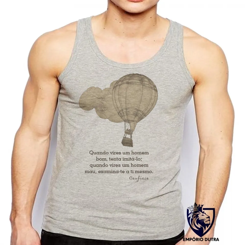 Camiseta Regata adulto ou infantil frase confúcio filosofia