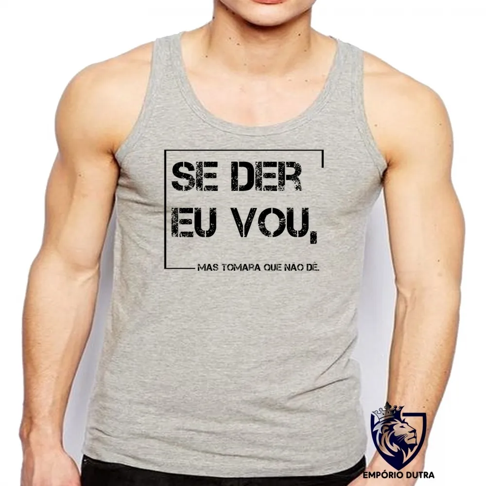 Camiseta Regata adulto ou infantil frase engraçada internet youtube se der eu vou