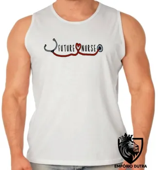 Camiseta Regata adulto ou infantil future nurse enfermagem enfermeira - Foto 2