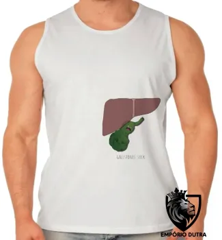 Camiseta Regata adulto ou infantil Gallstones suck figado orgão - Foto 2