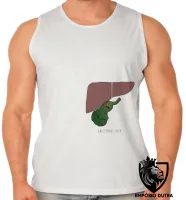 Camiseta Regata adulto ou infantil Gallstones suck figado orgão - Foto 2