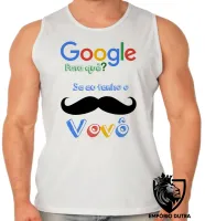 Camiseta Regata adulto ou infantil Google para que vovô - Foto 2