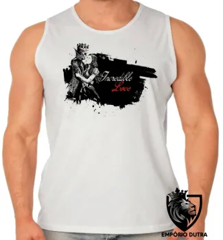 Camiseta Regata adulto ou infantil Incredible Love caveira princesa - Foto 2