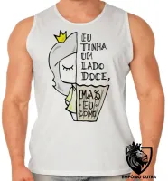 Camiseta Regata adulto ou infantil Lado doce comi cupcake - Foto 2