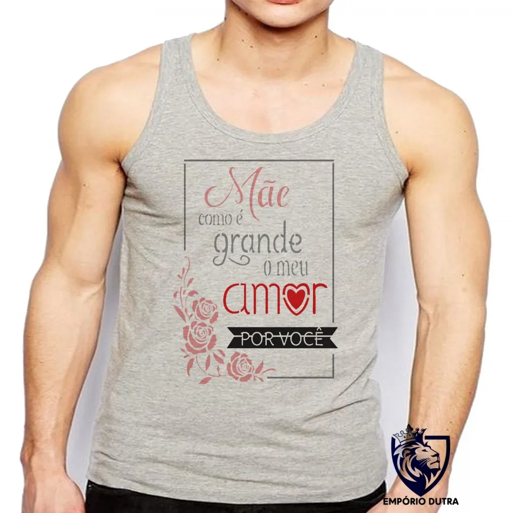 Camiseta Regata adulto ou infantil Mãe meu amor grande dia das mães Imagem