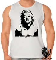 Camiseta Regata adulto ou infantil Marilyn Monroe estados unidos - Foto 2