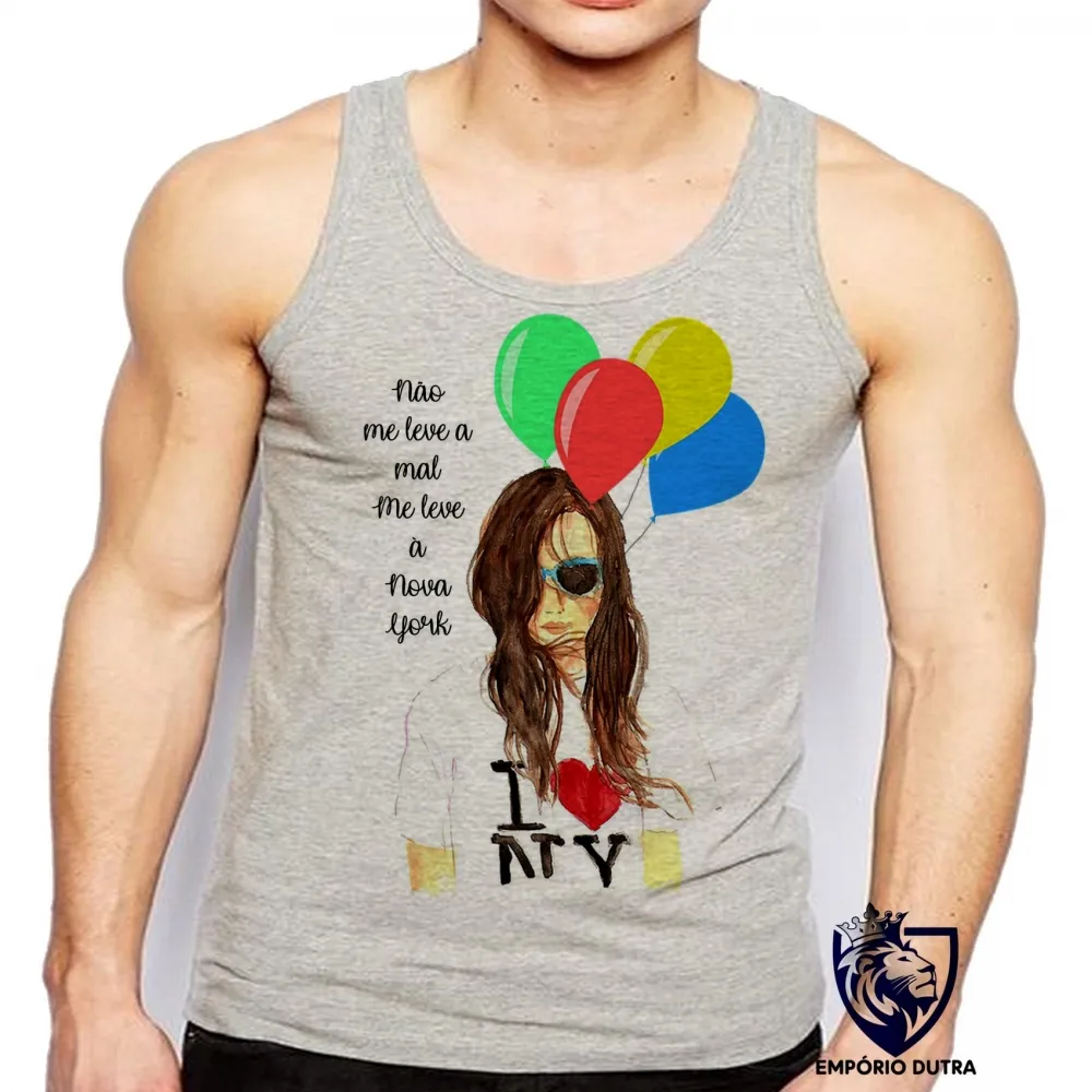 Camiseta Regata adulto ou infantil Me leve à Nova York NY New York Imagem