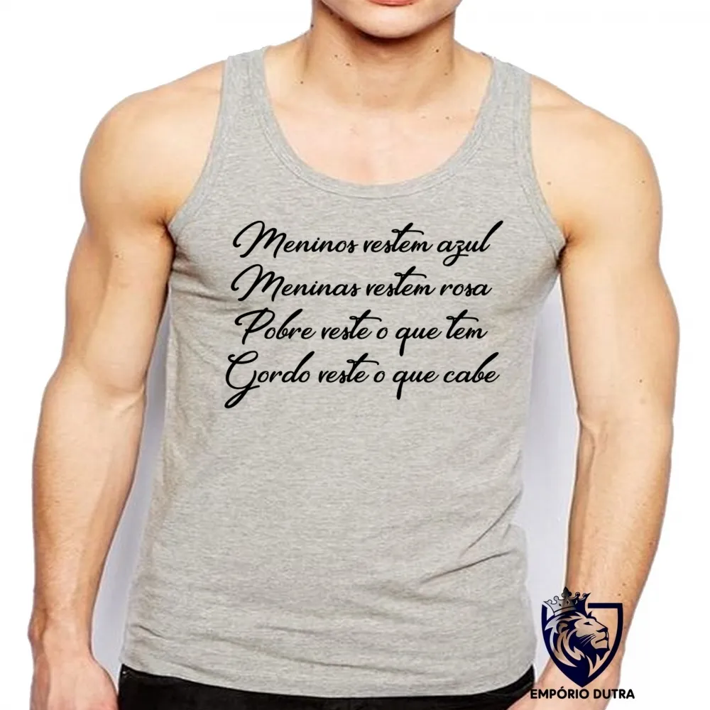 Camiseta Regata adulto ou infantil Meninos azul meninas rosa vestem Imagem