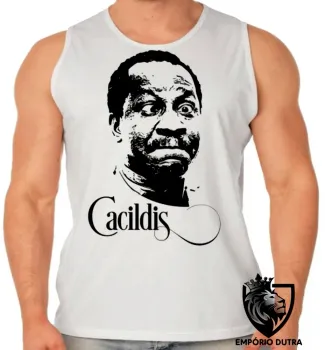 Camiseta Regata adulto ou infantil Mussum cacildis trapalhões engraçada - Foto 2