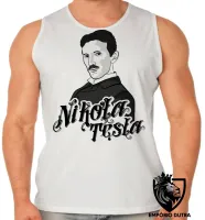 Camiseta Regata adulto ou infantil nikola tesla genio eletrica - Foto 2