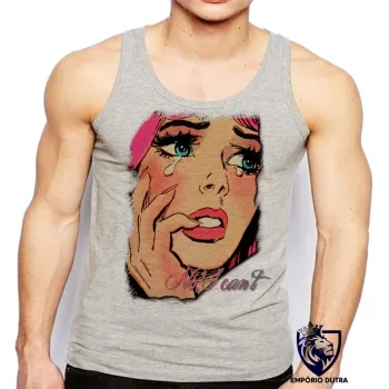 Camiseta Regata adulto ou infantil No I Cant garota chorando menina girl