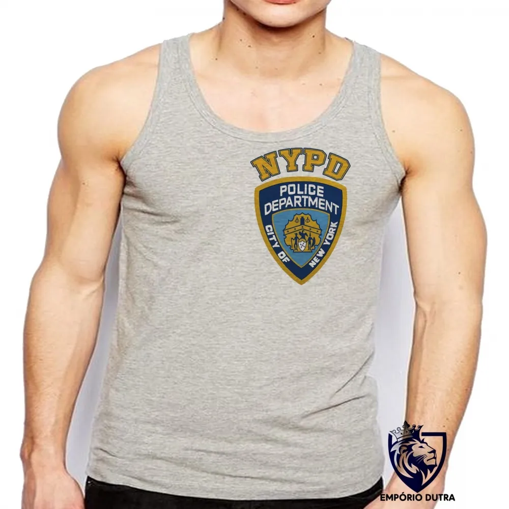 Camiseta Regata adulto ou infantil NYDP policia New York