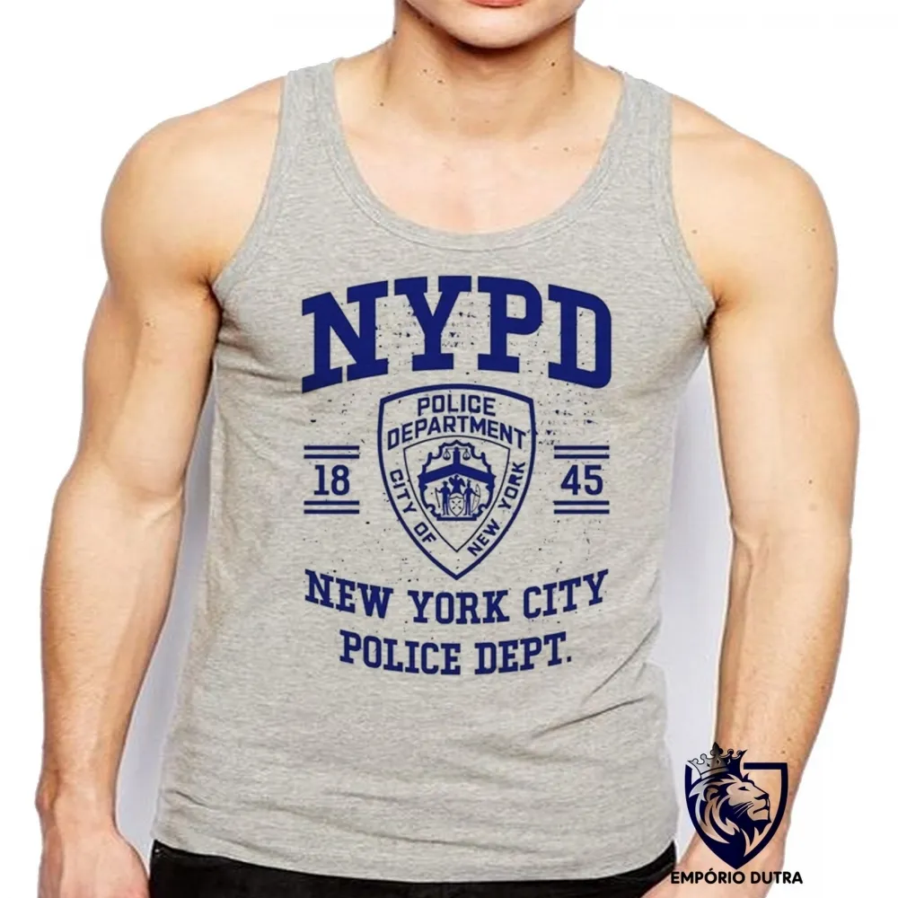 Camiseta Regata adulto ou infantil NYDP policia New York NY