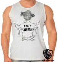 Camiseta Regata adulto ou infantil odeio todos ranço mau humor - Foto 2