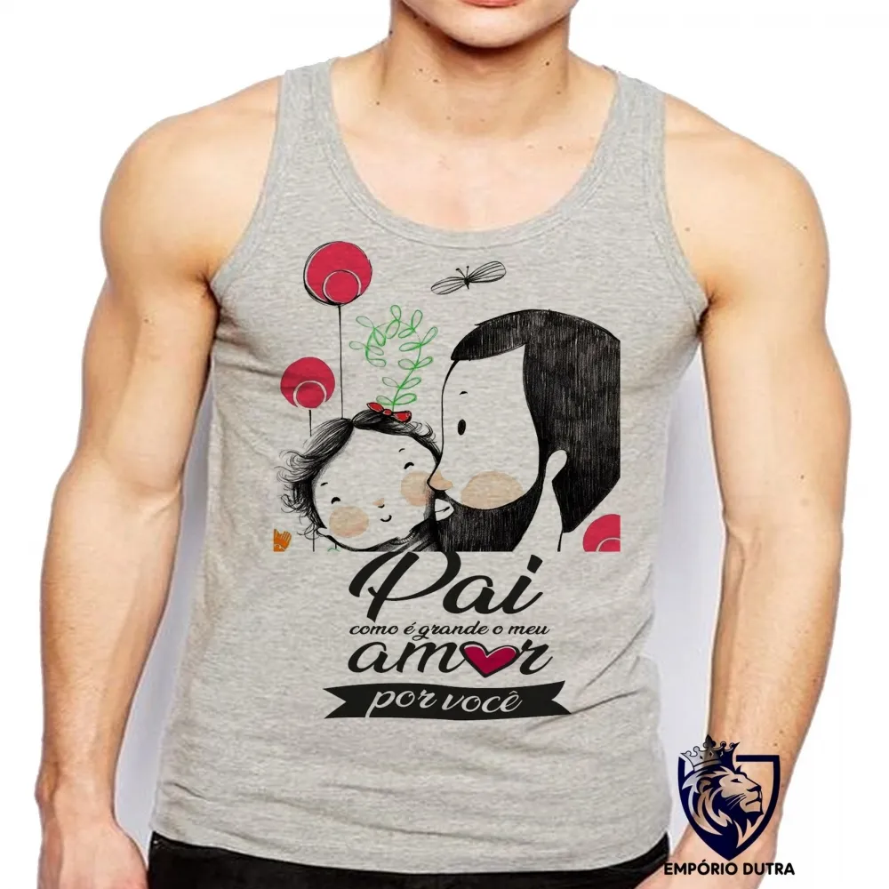 Camiseta Regata adulto ou infantil pai amor você Imagem