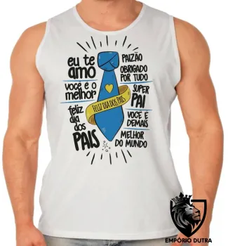 Camiseta Regata adulto ou infantil pai gravata papai - Foto 2