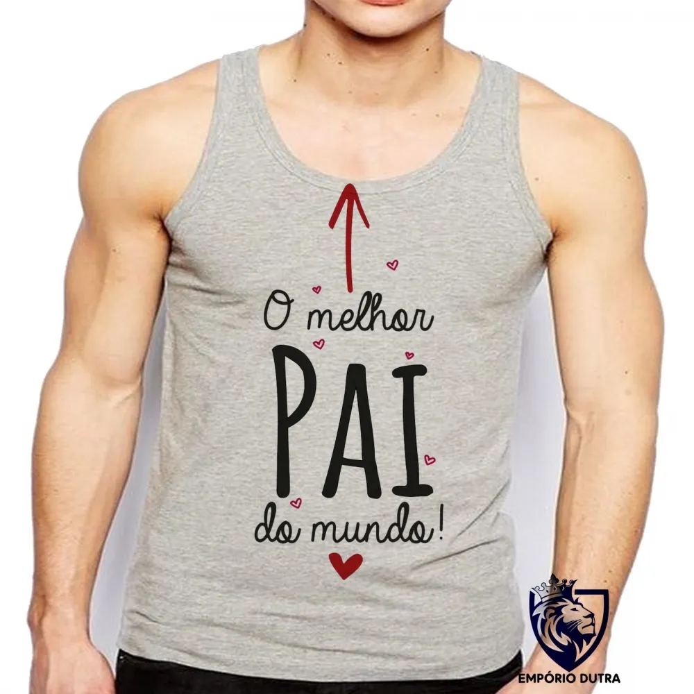 Camiseta Regata adulto ou infantil pai melhor papai Imagem