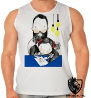 Camiseta Regata adulto ou infantil pai menina melhor - Foto 2