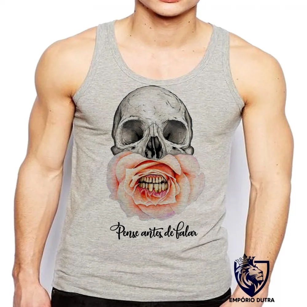 Camiseta Regata adulto ou infantil Pense antes de falar Imagem