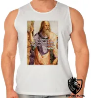 Camiseta Regata adulto ou infantil Platão filosofo filosofia - Foto 2