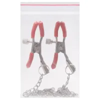 GRAMPOS PARA SEIOS COM CORRENTE E PRESSÃO - PRENDEDOR DE MAMILO.                                                                            LIBYSEXSHOP - Foto 8