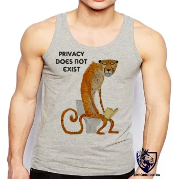 Camiseta Regata adulto ou infantil Privacidade não existe engraçada not