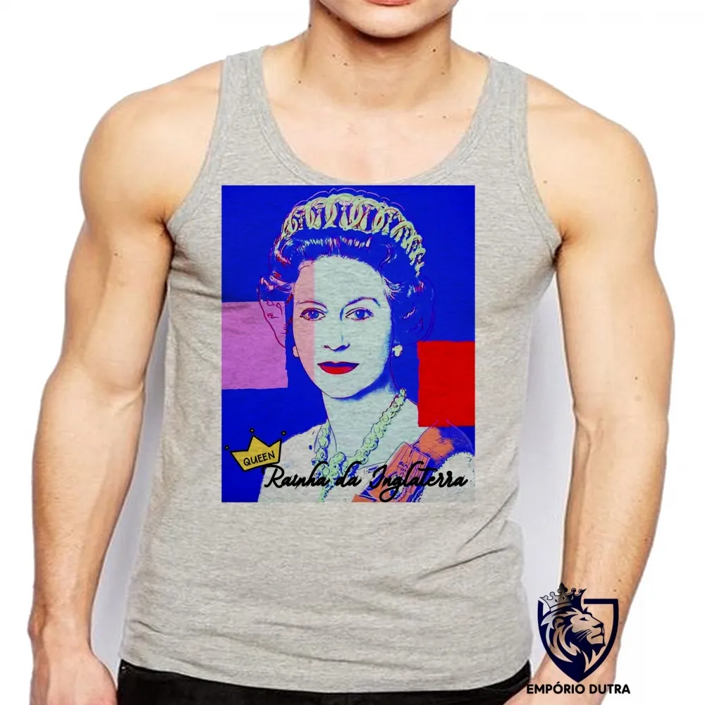 Camiseta Regata adulto ou infantil Rainha da Inglaterra Elizabeth jovem Imagem