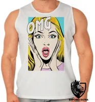 Camiseta Regata adulto ou infantil Retro OMG - Foto 2