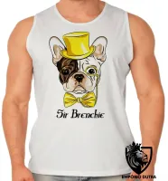Camiseta Regata adulto ou infantil Sir Brenchie Buldogue Francês - Foto 2