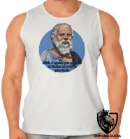 Camiseta Regata adulto ou infantil Sócrates filosofo filosofia atenas - Foto 2