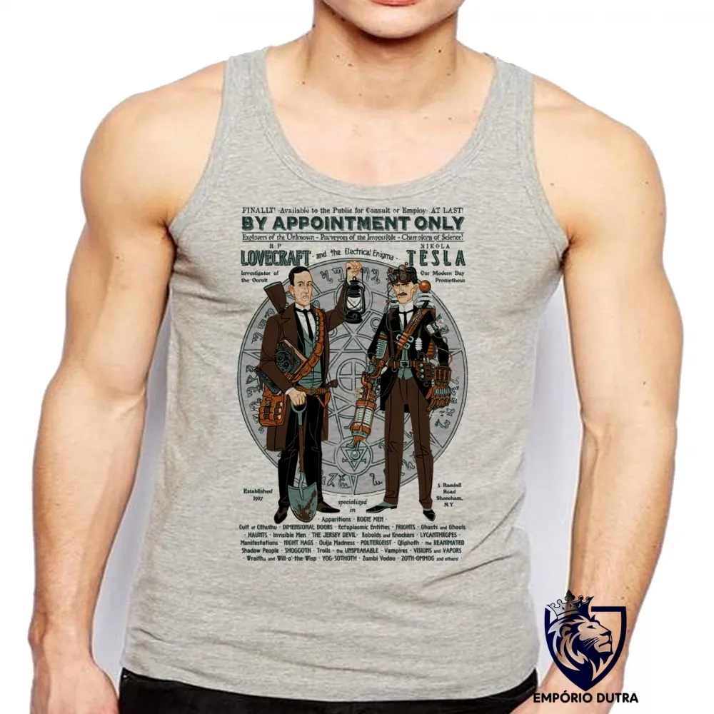 Camiseta Regata adulto ou infantil Neurônio Tesla Nikola Genio Inventor eletricidade Lovecraft Imagem