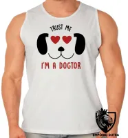 Camiseta Regata adulto ou infantil Veterinário médico dogtor cão dog - Foto 2