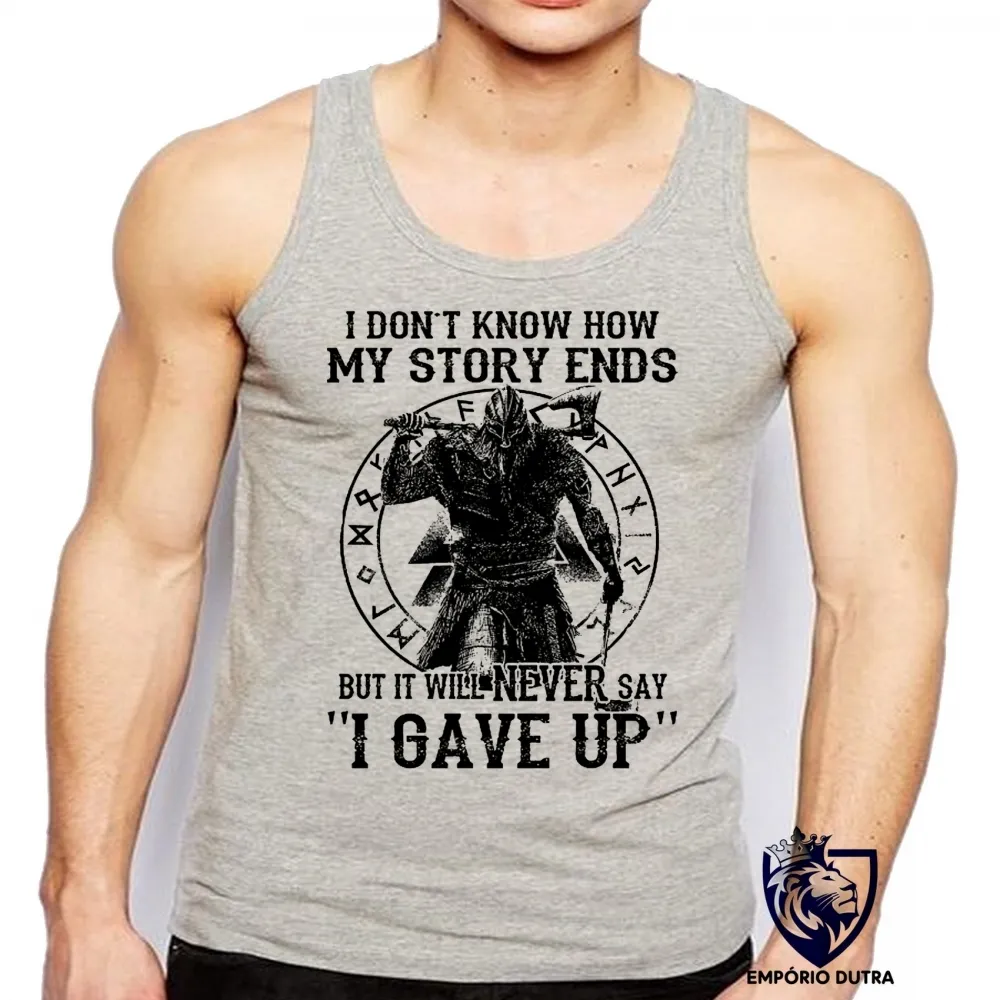 Camiseta Regata adulto ou infantil Vikings my story história Imagem