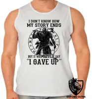 Camiseta Regata adulto ou infantil Vikings my story história - Foto 2