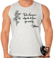 Camiseta Regata adulto ou infantil Voltaire bem que não fez - Foto 2