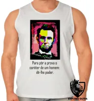 Camiseta Regata adulto ou infantil Abraham Lincoln presidente EUA - Foto 2