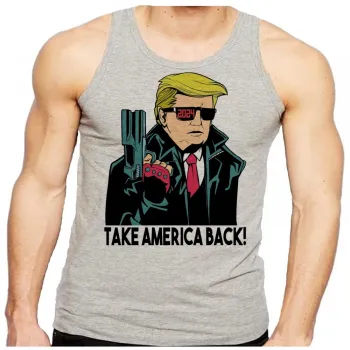 Camiseta Regata adulto ou infantil Donald Trumph 2024 presidente