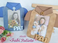 G1.665 Gabarito de Moldes  em MDF  Camisa Porta Retrato