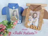 G1.665 Gabarito de Moldes  em MDF  Camisa Porta Retrato - Foto 2