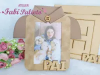 G1.665 Gabarito de Moldes  em MDF  Camisa Porta Retrato - Foto 3