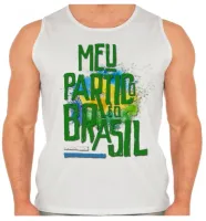 Camiseta Regata adulto ou infantil Bolsonaro meu partido Brasil ele sim - Foto 2
