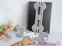 G1.666 Gabarito de Moldes  em MDF  Chave Porta Caneta - Foto 3