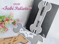 G1.666 Gabarito de Moldes  em MDF  Chave Porta Caneta - Foto 4