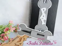 G1.666 Gabarito de Moldes  em MDF  Chave Porta Caneta - Foto 5