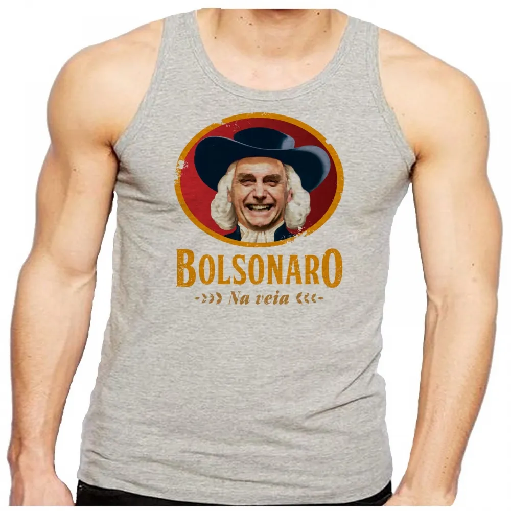 Camiseta Regata adulto ou infantil Bolsonaro na veia